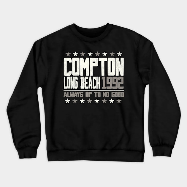 Compton Long Beach 1992 Crewneck Sweatshirt by darklordpug